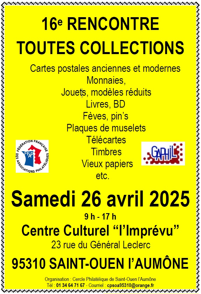 Affiche de l'événement Saint-Ouen l'AumôneColmar 2025.